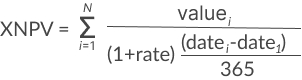 XNPV function