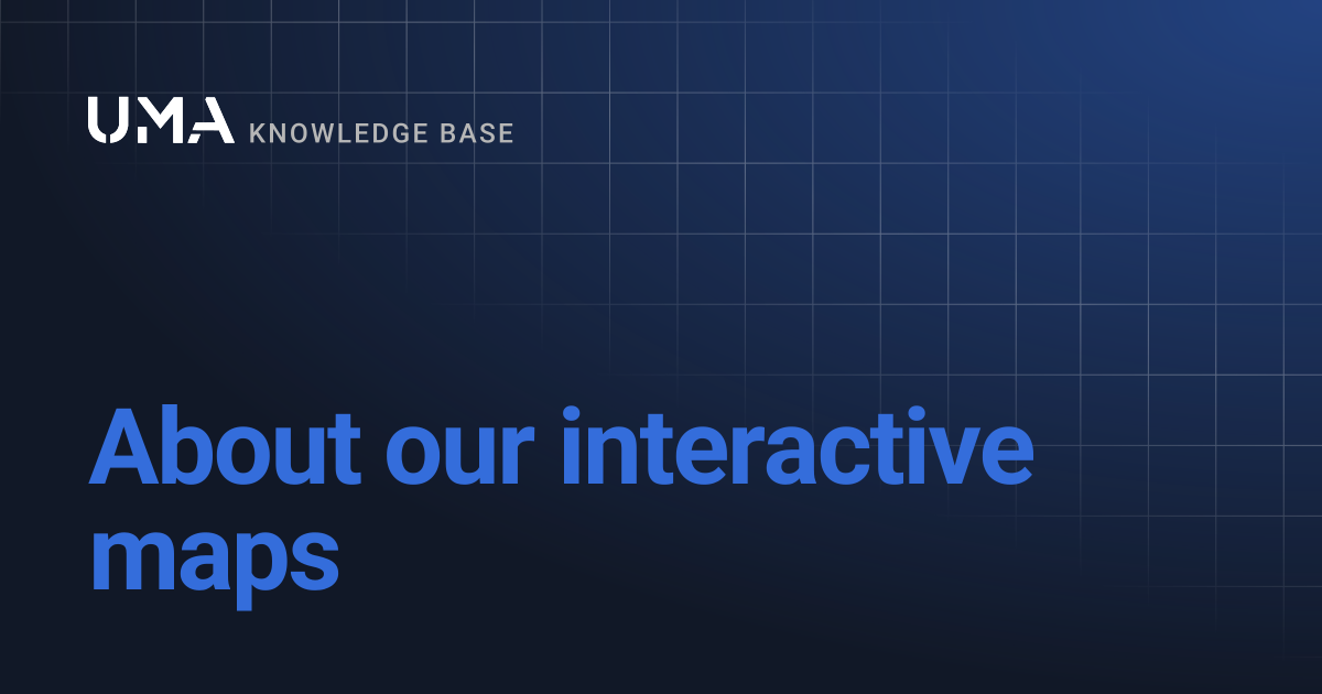 About our interactive maps | UMA Knowledgebase