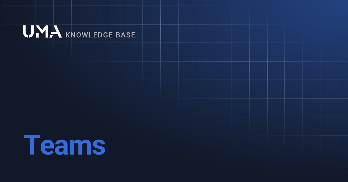 Teams | UMA Knowledgebase