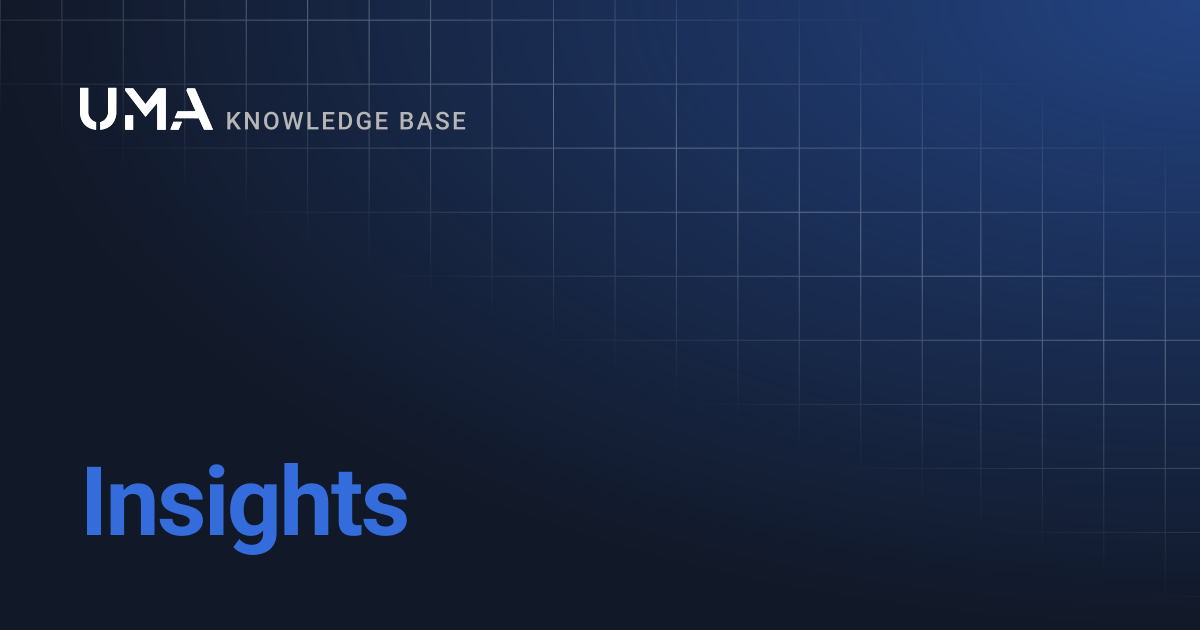 Insights | UMA Knowledgebase
